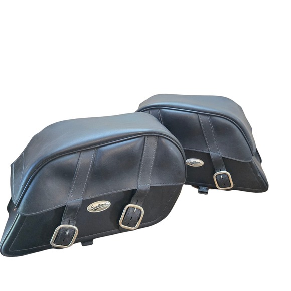 Saddlemen Drifter‎ Slant Motorcycle Saddlebags - Versatile Throw-Over Jumbo - Picture 1 of 15